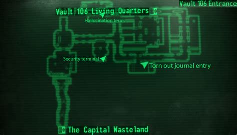 fo3 vault 106|vault 106 map.